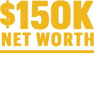 $150K net worth, $100K liquidity per location*